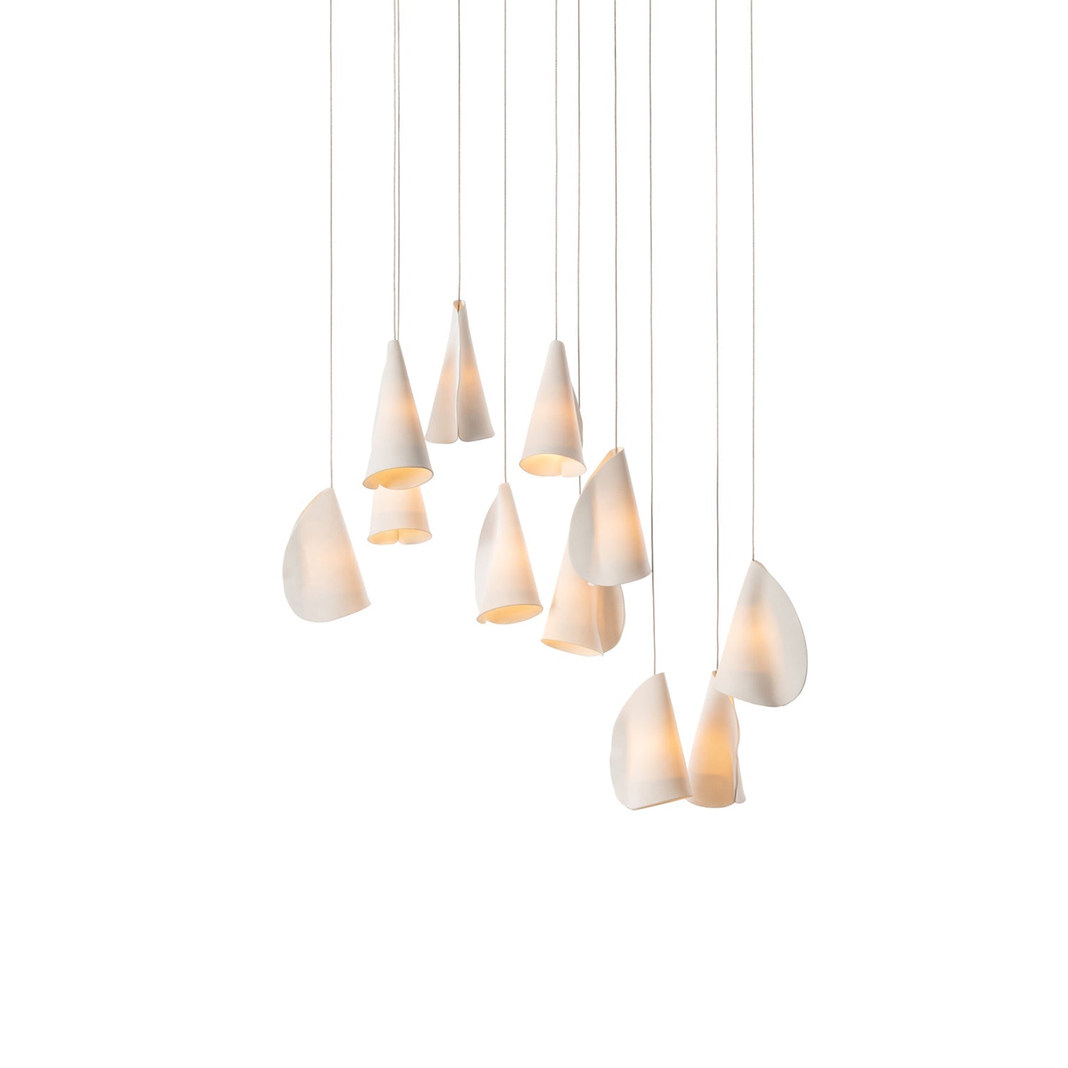 Olshaion Geometric Ceramic Pendant Light-Neutral Decor
