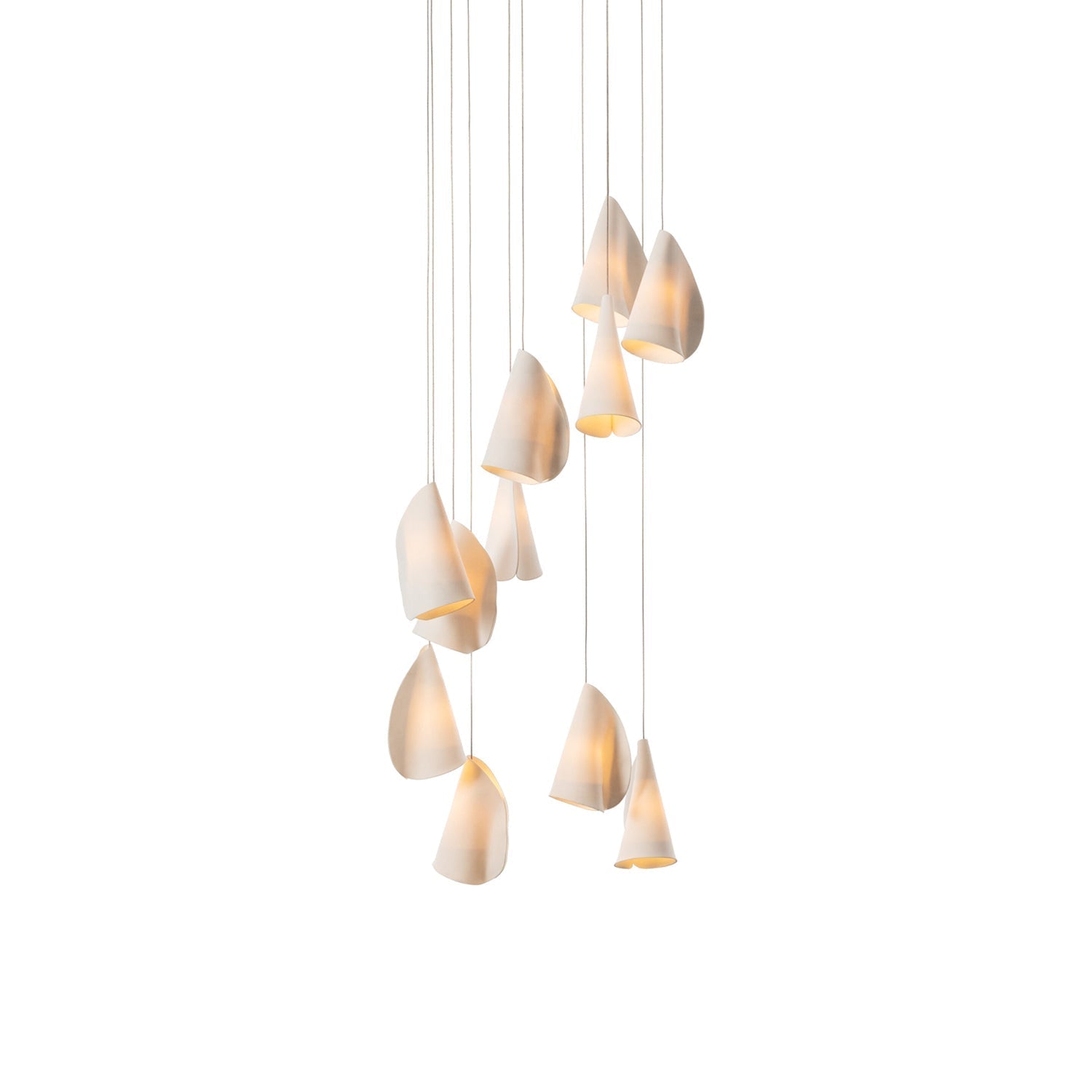 Olshaion Geometric Ceramic Pendant Light-Neutral Decor