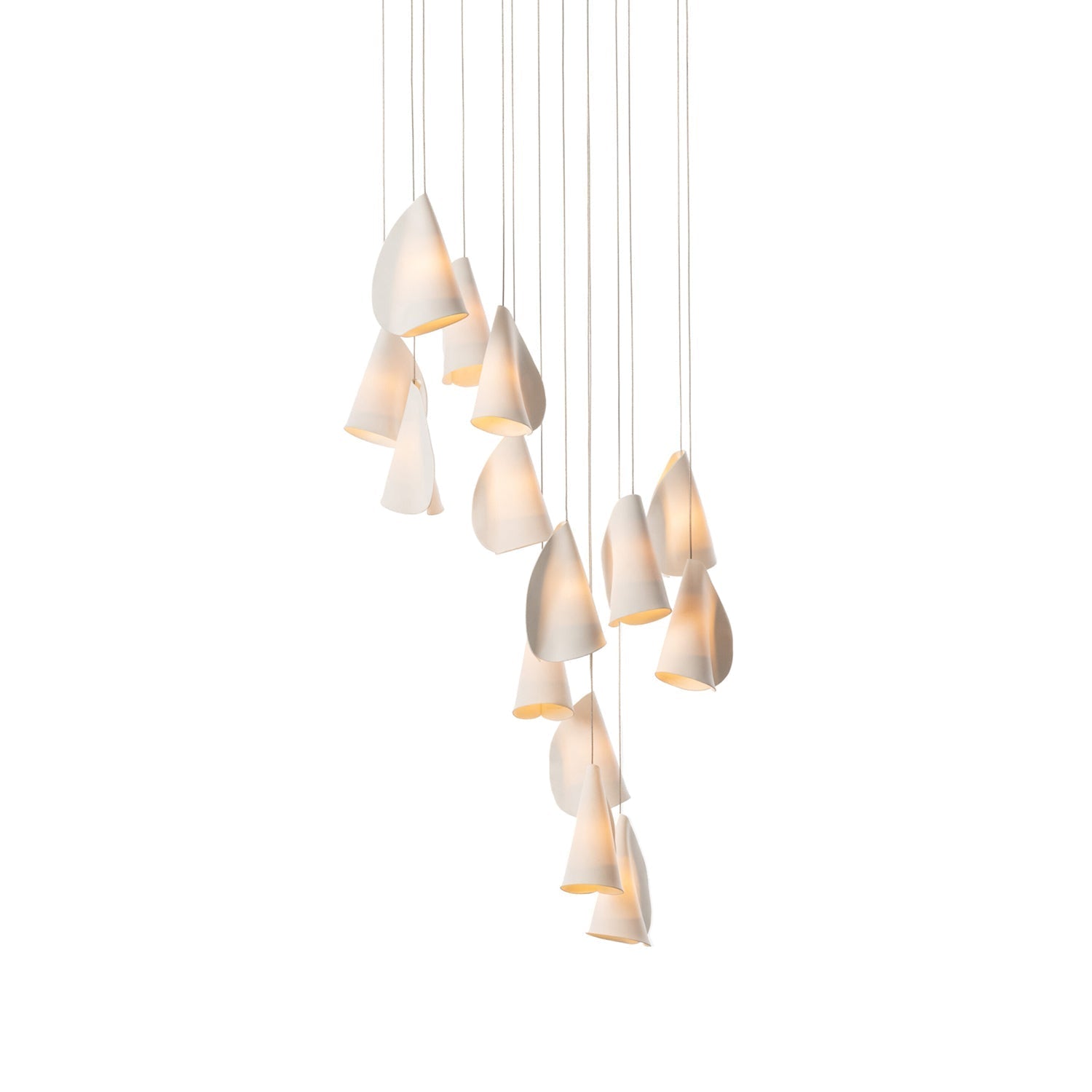 Olshaion Geometric Ceramic Pendant Light-Neutral Decor