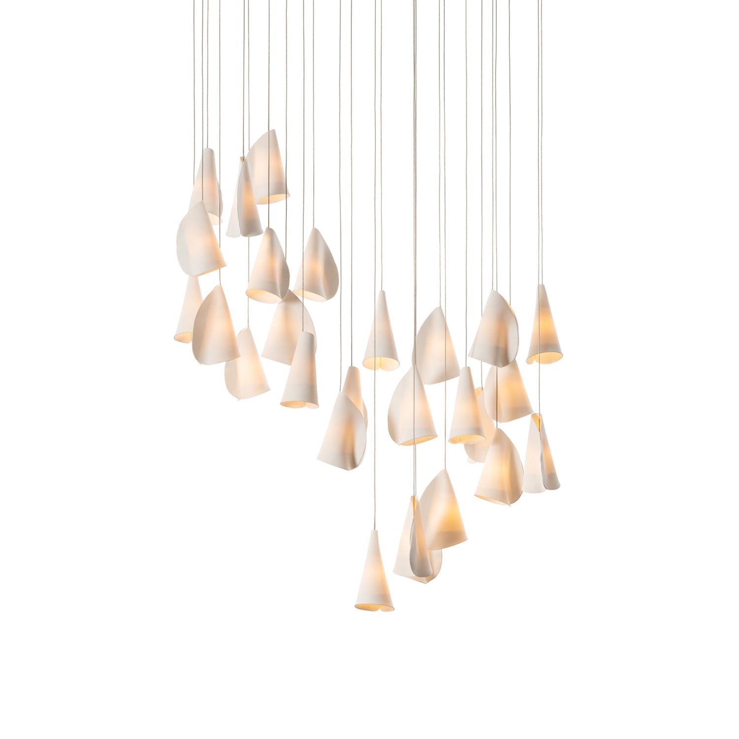 Olshaion Geometric Ceramic Pendant Light-Neutral Decor