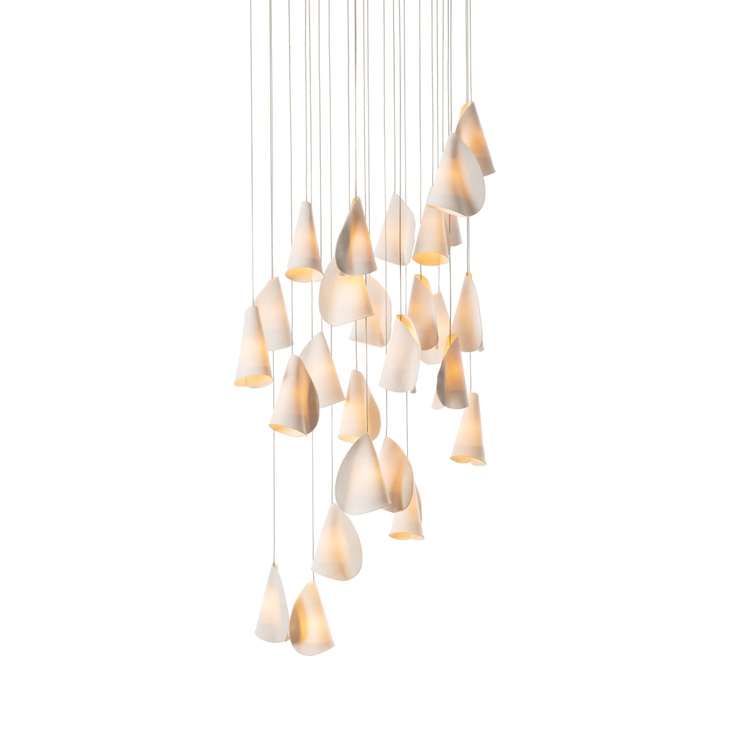 Olshaion Geometric Ceramic Pendant Light-Neutral Decor