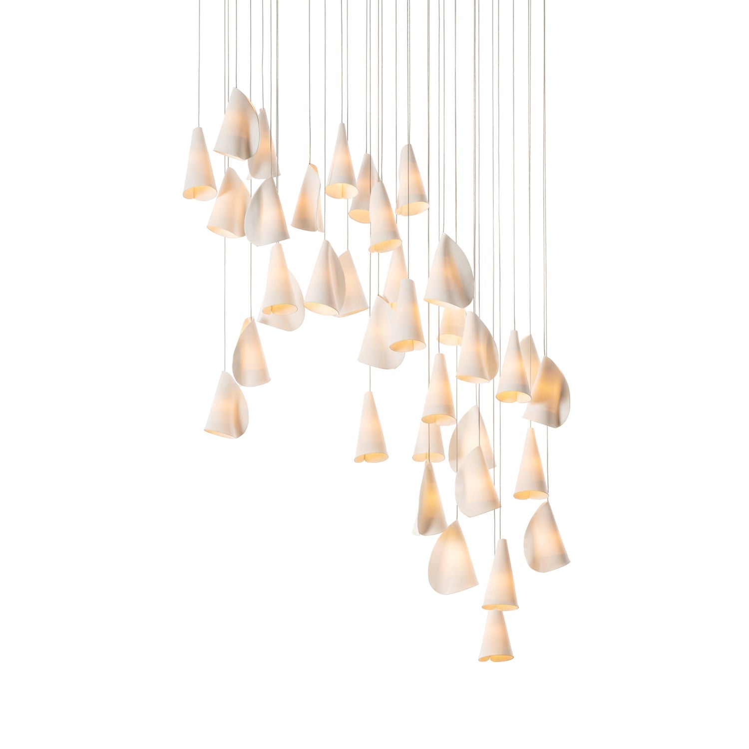 Olshaion Geometric Ceramic Pendant Light-Neutral Decor