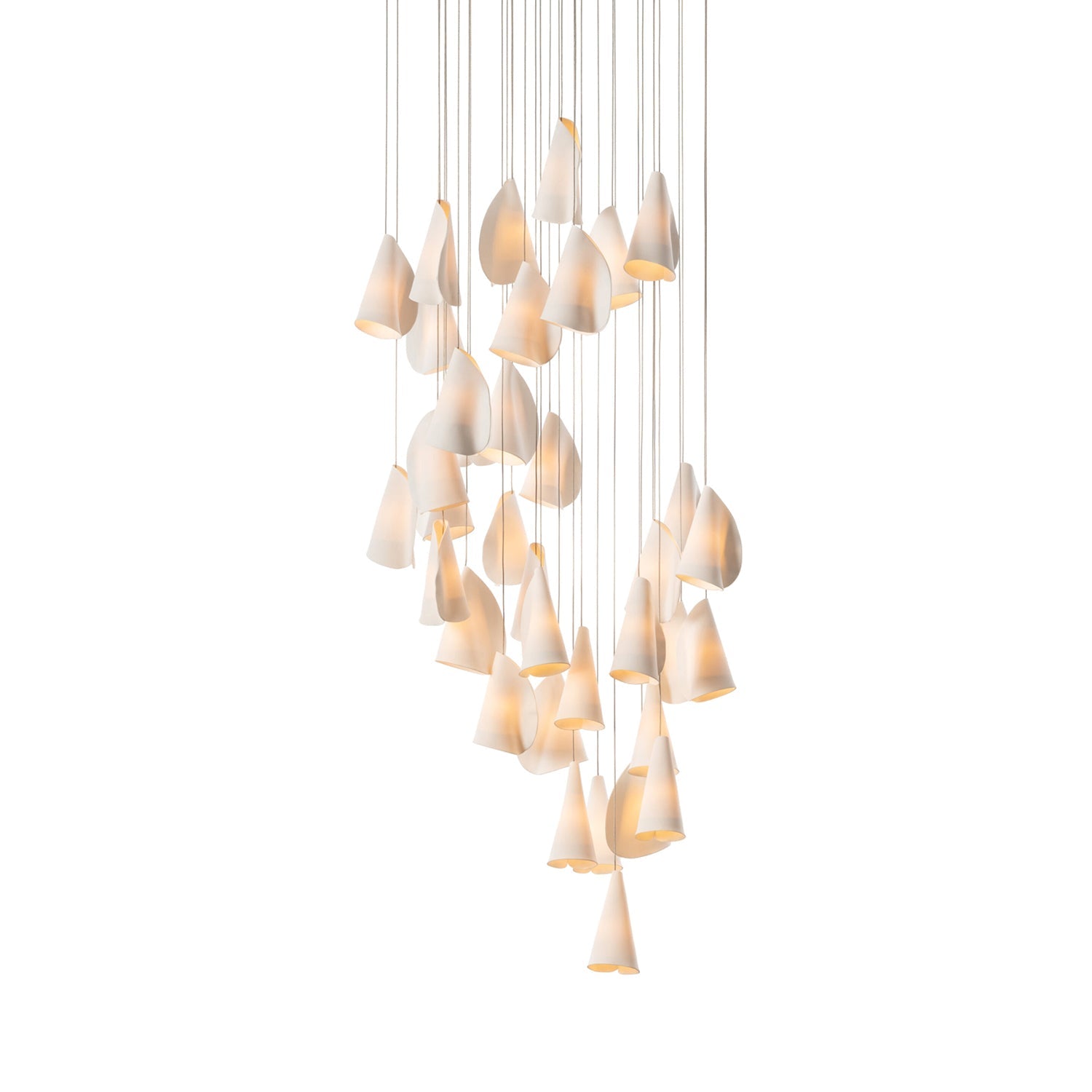 Olshaion Geometric Ceramic Pendant Light-Neutral Decor