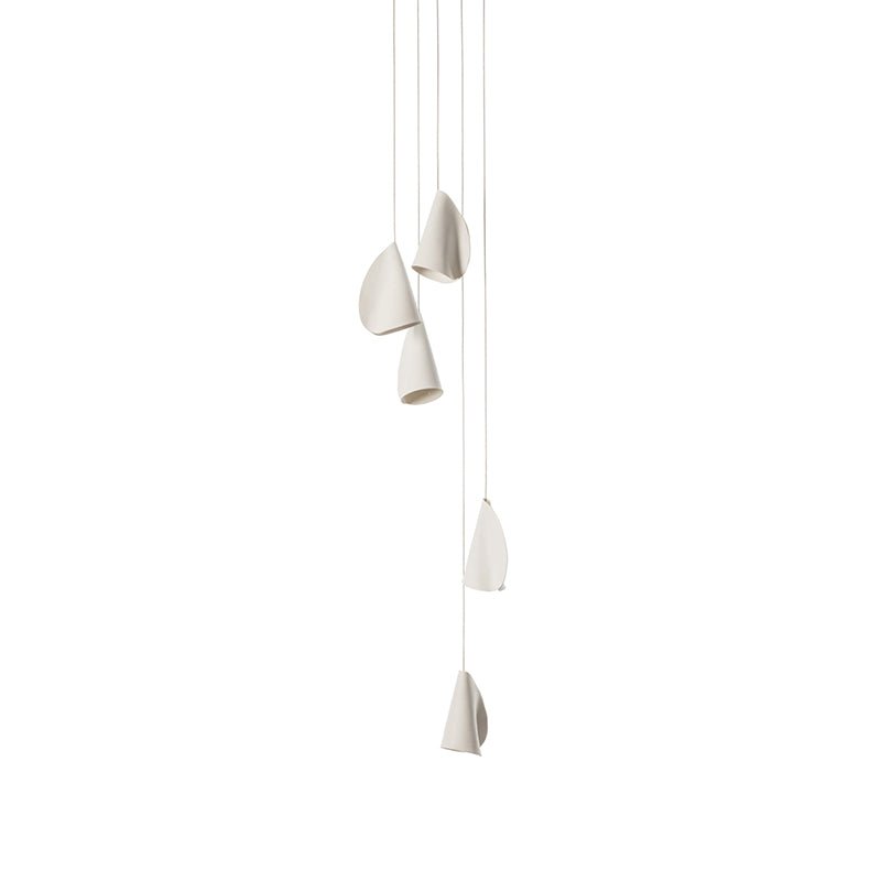 Olshaion Geometric Ceramic Pendant Light-Neutral Decor