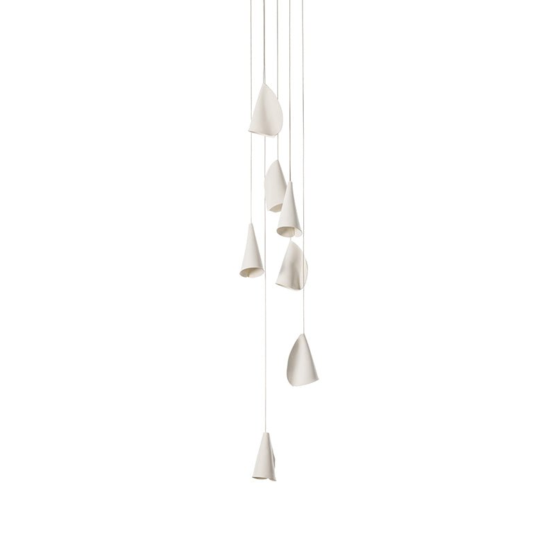 Olshaion Geometric Ceramic Pendant Light-Neutral Decor