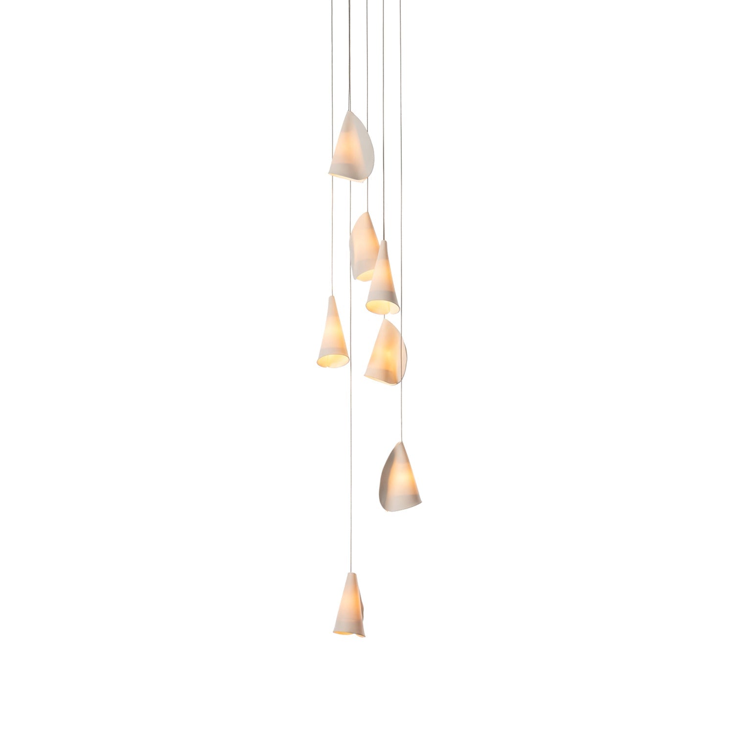 Olshaion Geometric Ceramic Pendant Light-Neutral Decor
