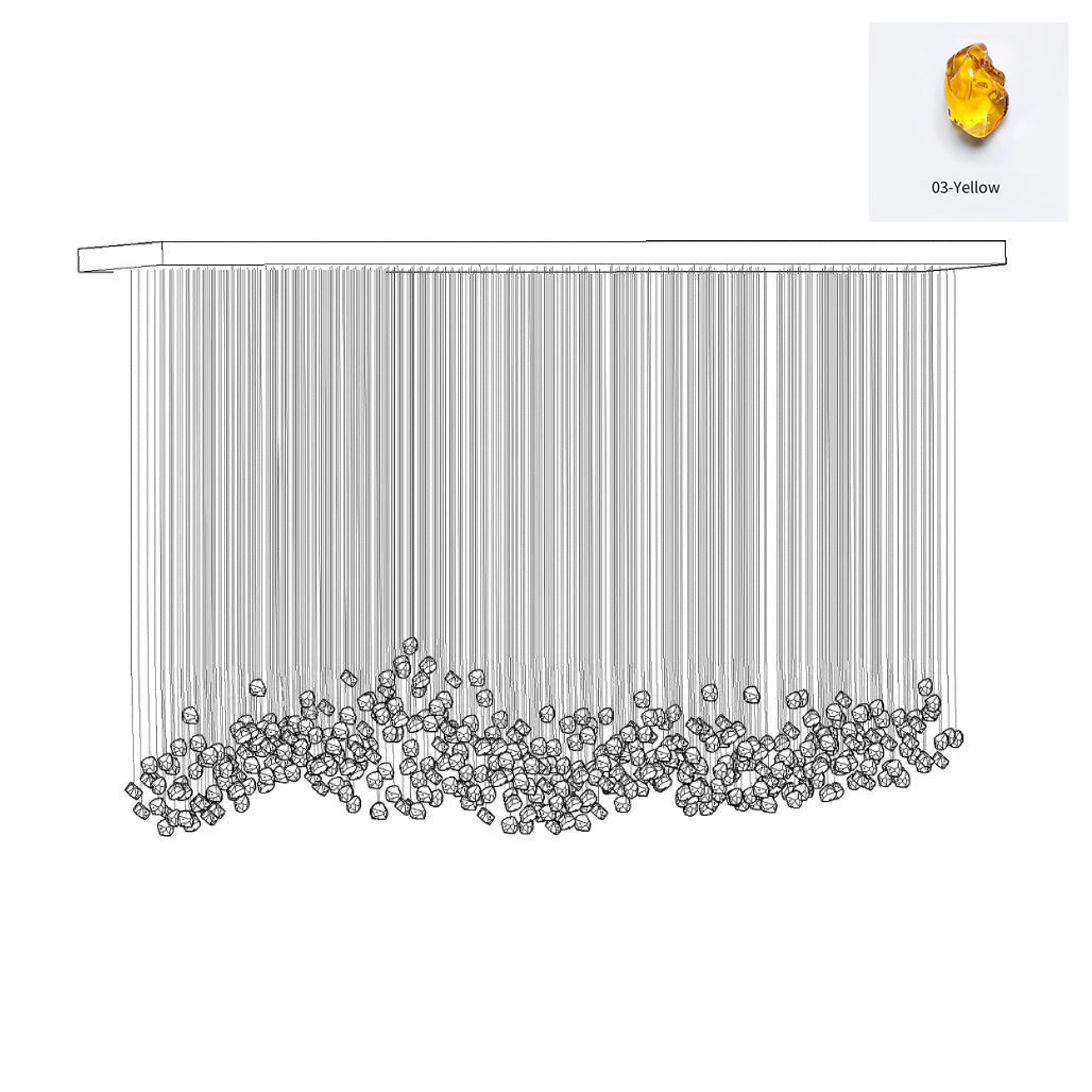 Belora Postmodern Luxury Stone Crystal Chandelier-Neutral Decor