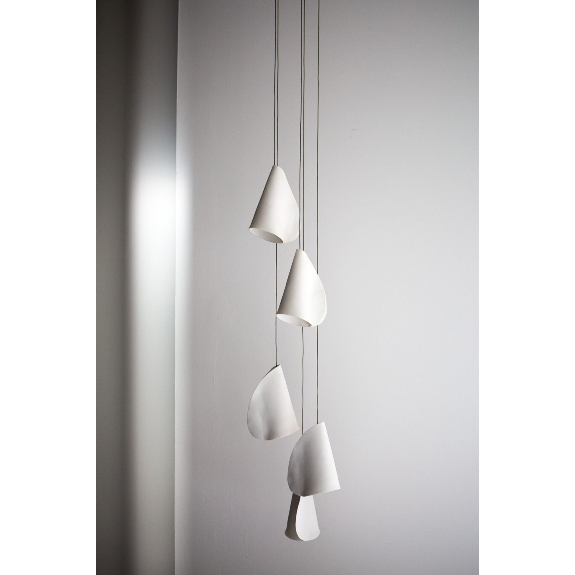 Olshaion Geometric Ceramic Pendant Light-Neutral Decor