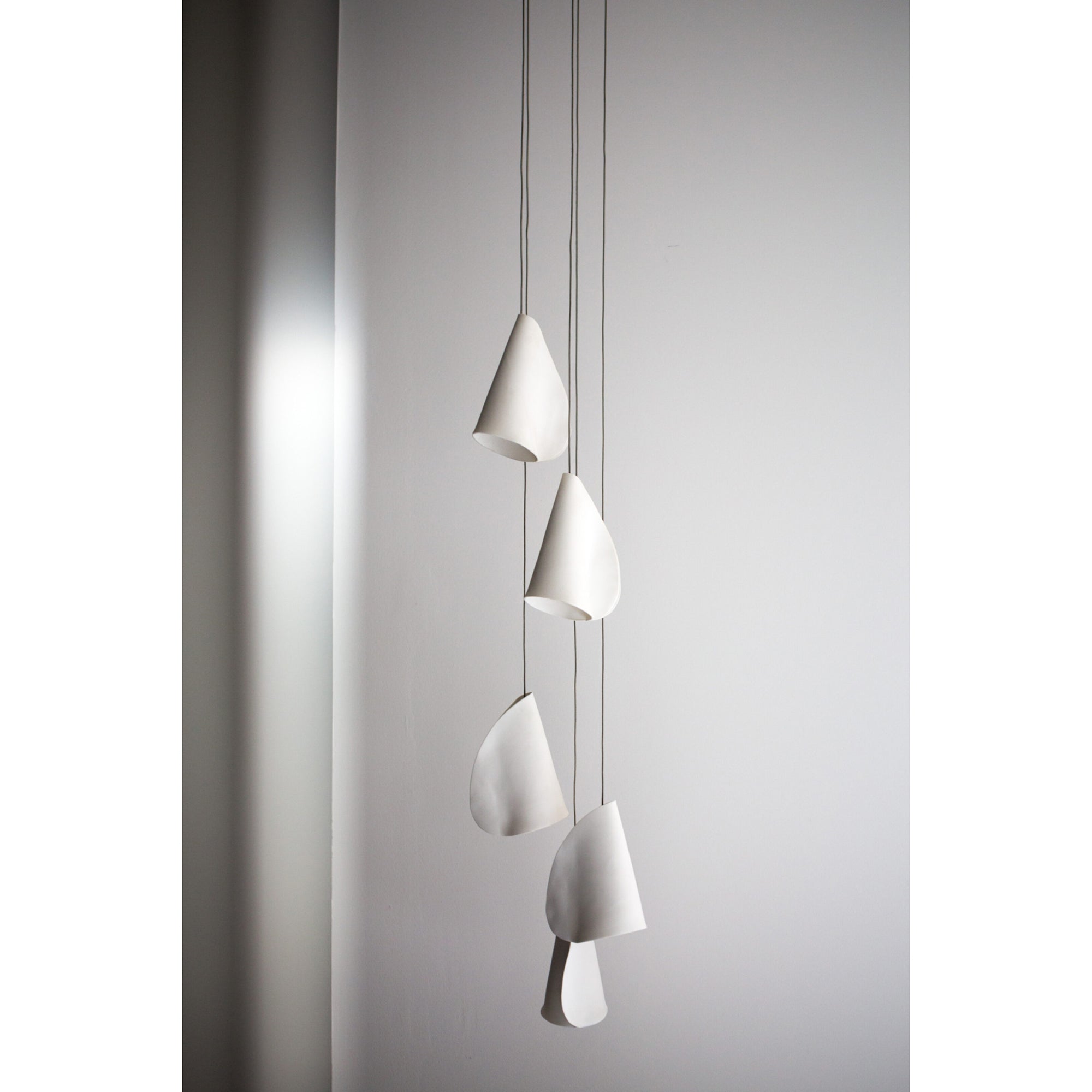 Olshaion Geometric Ceramic Pendant Light-Neutral Decor