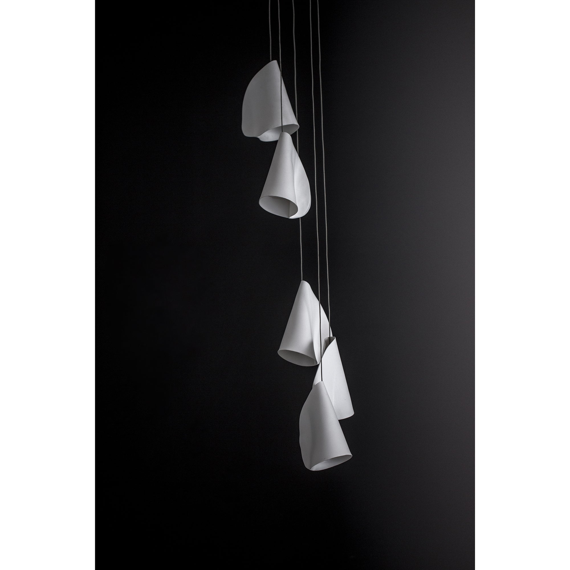 Olshaion Geometric Ceramic Pendant Light-Neutral Decor