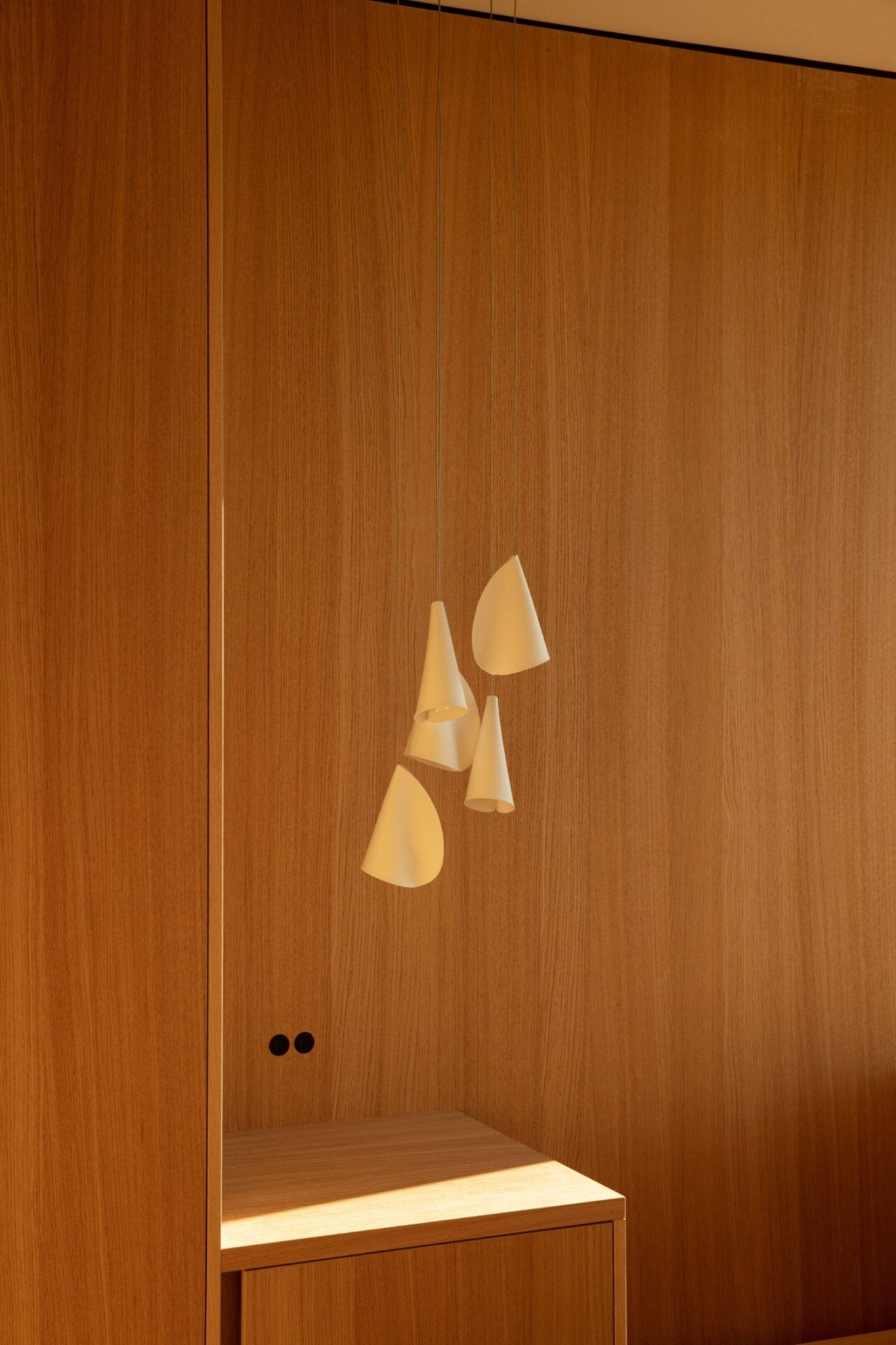 Olshaion Geometric Ceramic Pendant Light-Neutral Decor
