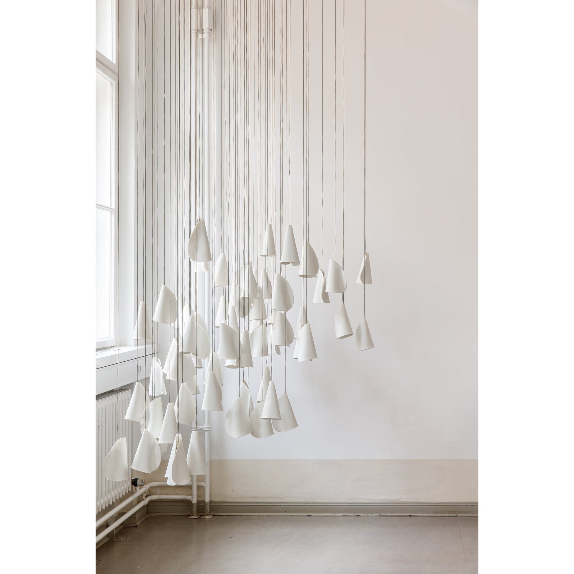 Olshaion Geometric Ceramic Pendant Light-Neutral Decor