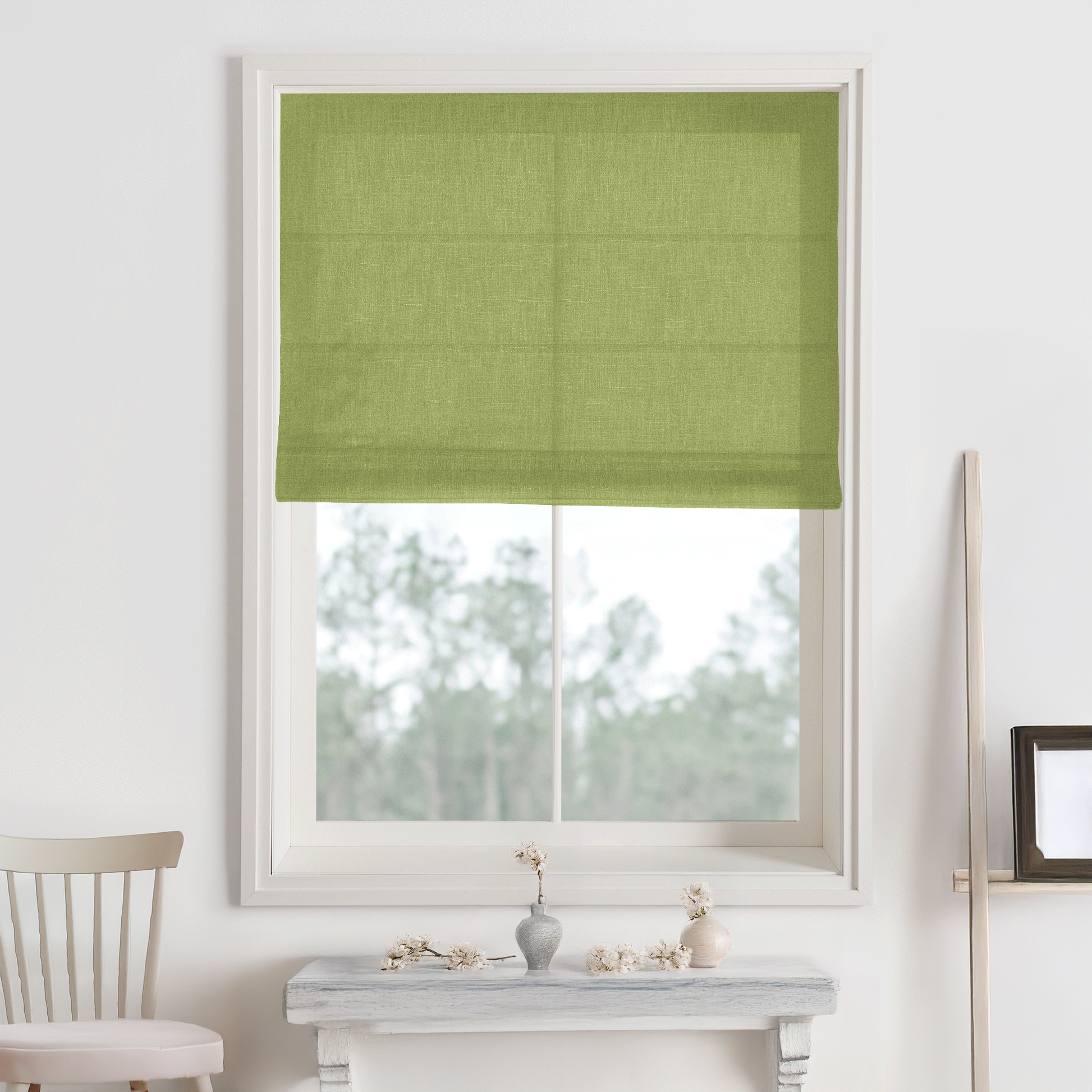 Bella Cotton Roman Shades & Blinds-Neutral Decor