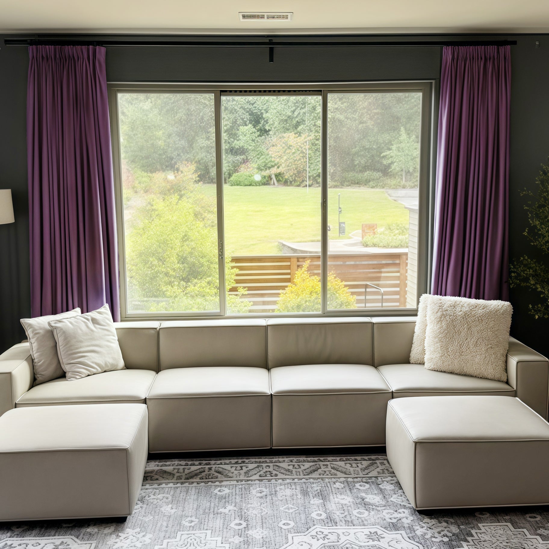 Lily Linen Blackout Curtains & Drapes-Neutral Decor