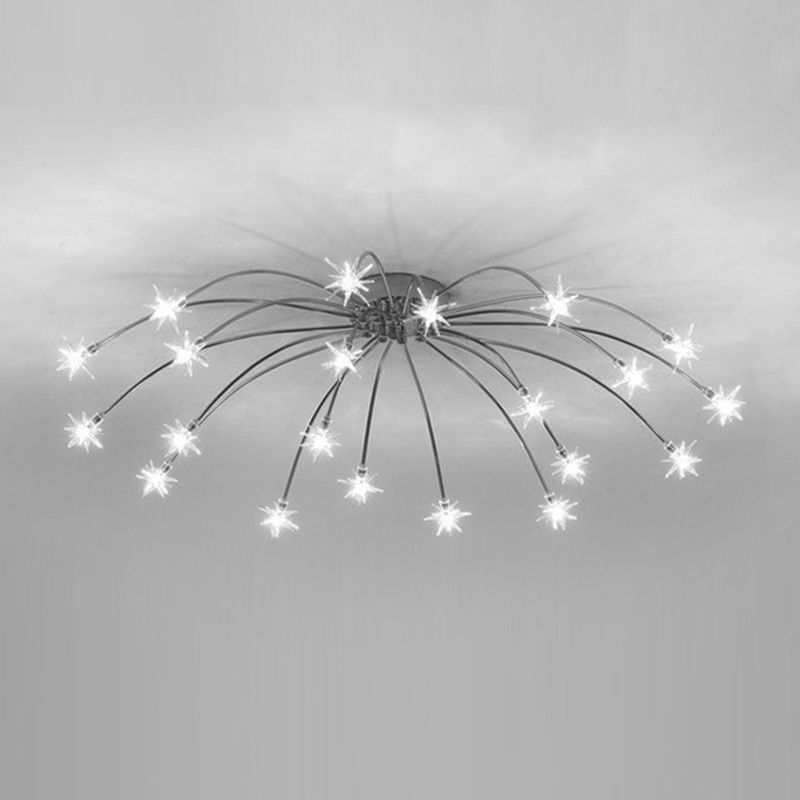 Arisha Art Deco Starry Flush Mount Ceiling Light - Neutral Decor