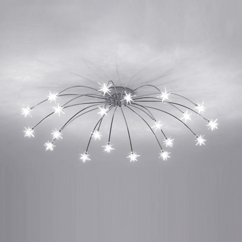 Arisha Art Deco Starry Flush Mount Ceiling Light - Neutral Decor