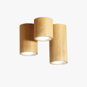 Muto Modern Wood Ceiling Light, Cylindrical, Corridor/Balcony - Neutral Decor