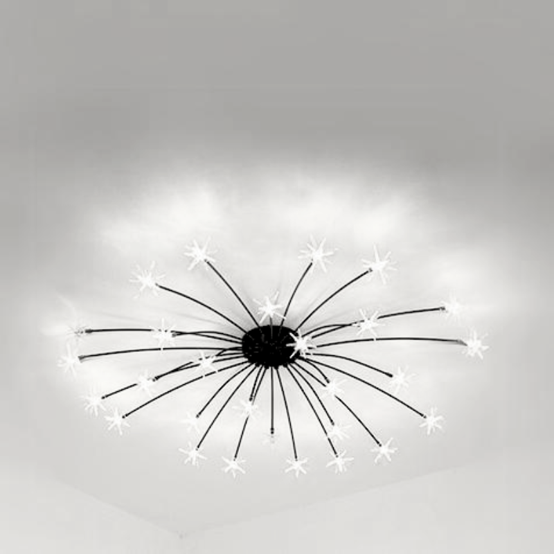Arisha Art Deco Starry Flush Mount Ceiling Light - Neutral Decor