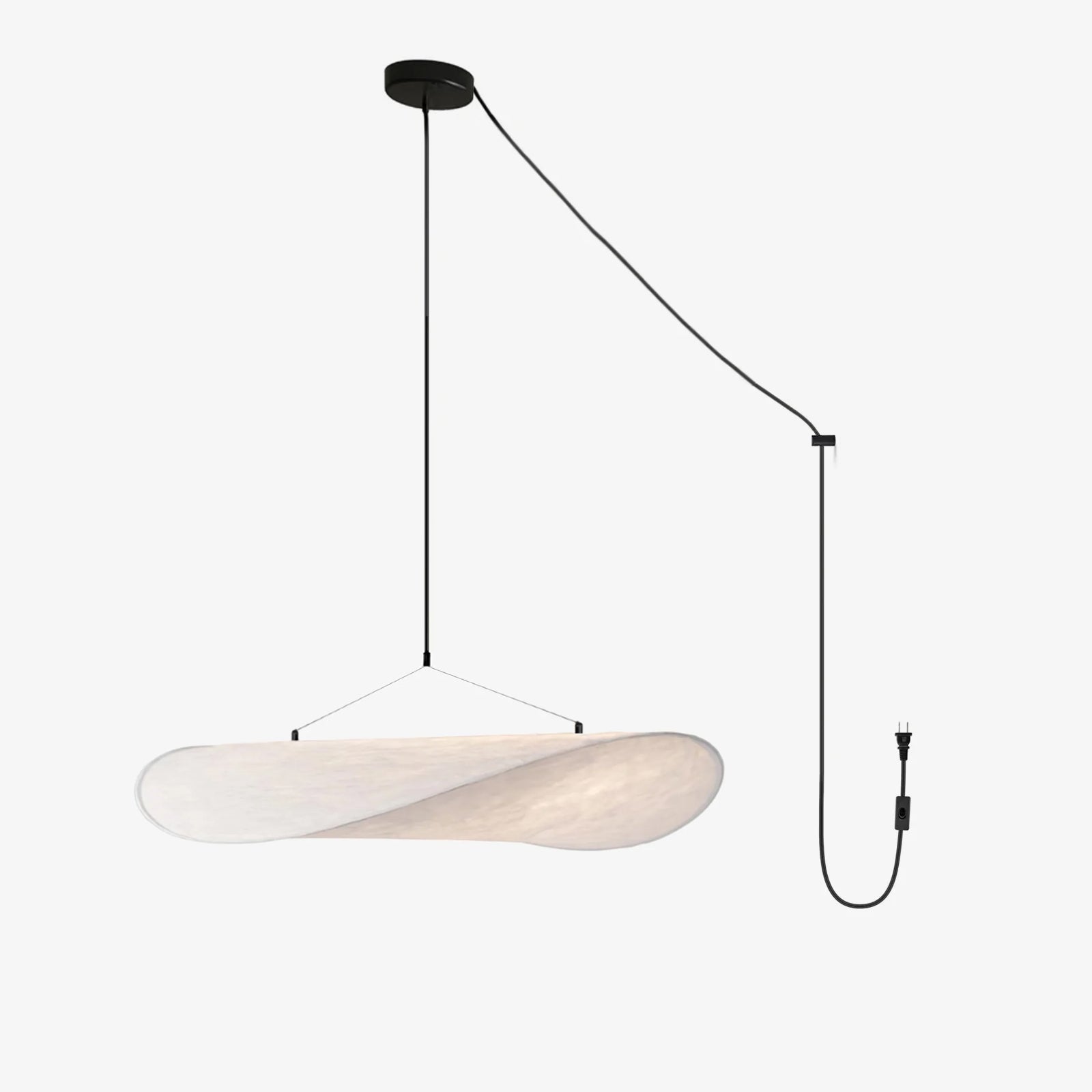 Twist Pendant Contemporary Swag Light-Neutral Decor