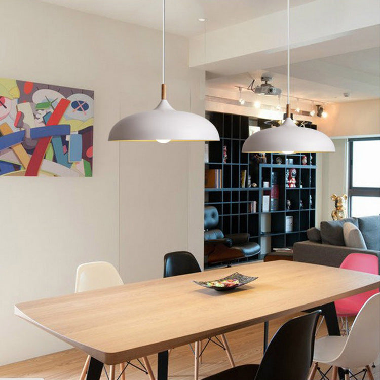 Aria Modern Pendant Light Dome Macaron Dining Room - Neutral Decor