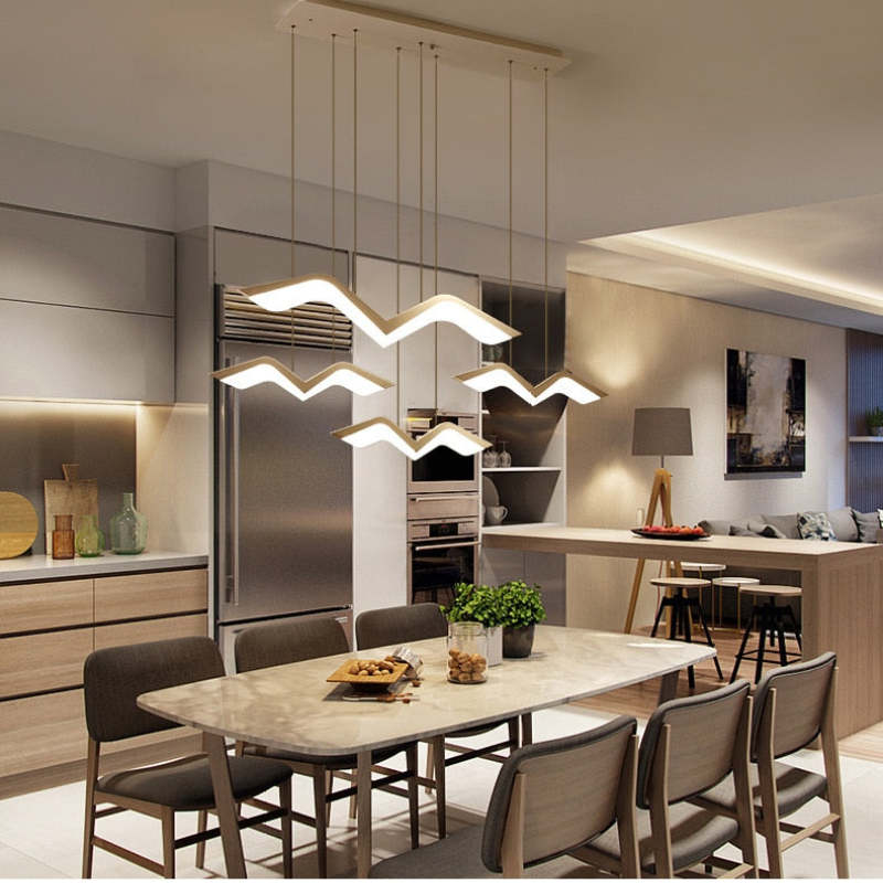 Arisha Seagull Modern Pendant Light, 3 Style - Neutral Decor