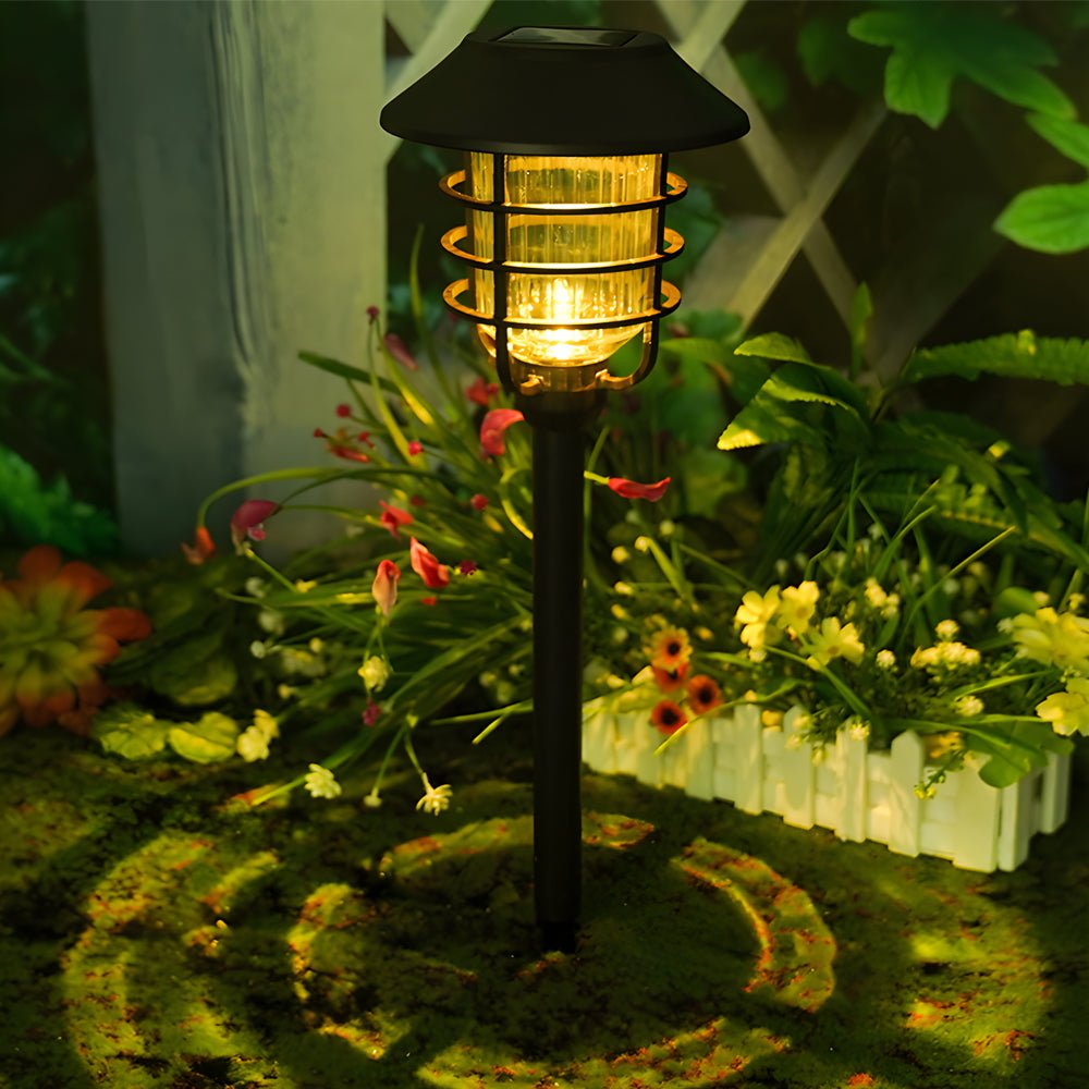 Kody Solar Hat Lampshade Steel Outdoor Pathway Lights