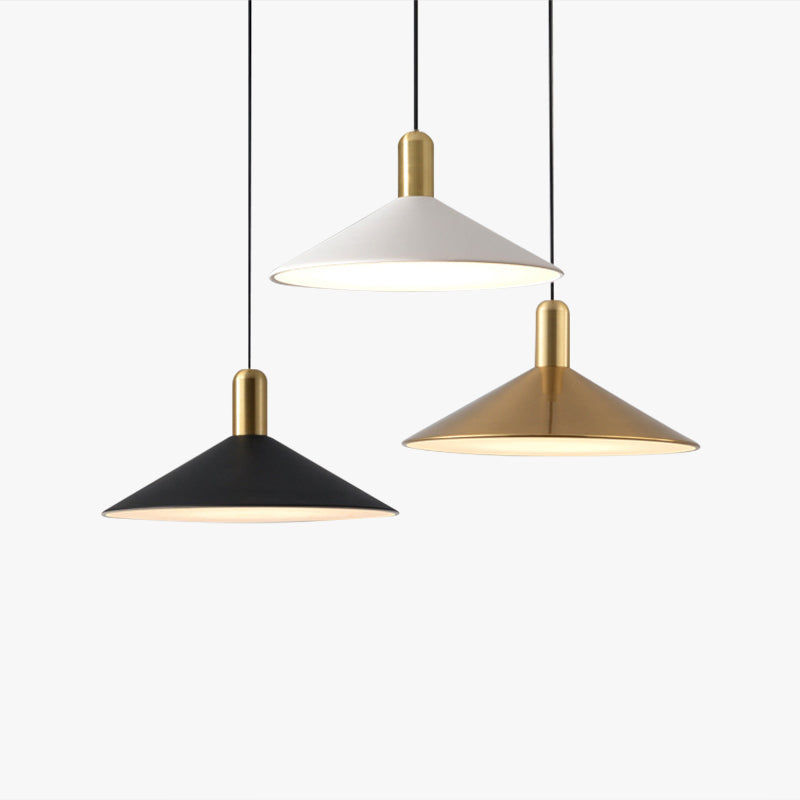Aria Vintage Umbrella Monochrome Pendant Light - Neutral Decor