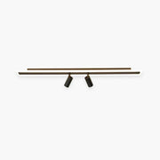 Aim Minimalist Double-linear Ceiling Light Spotlight, Black - Neutral Decor