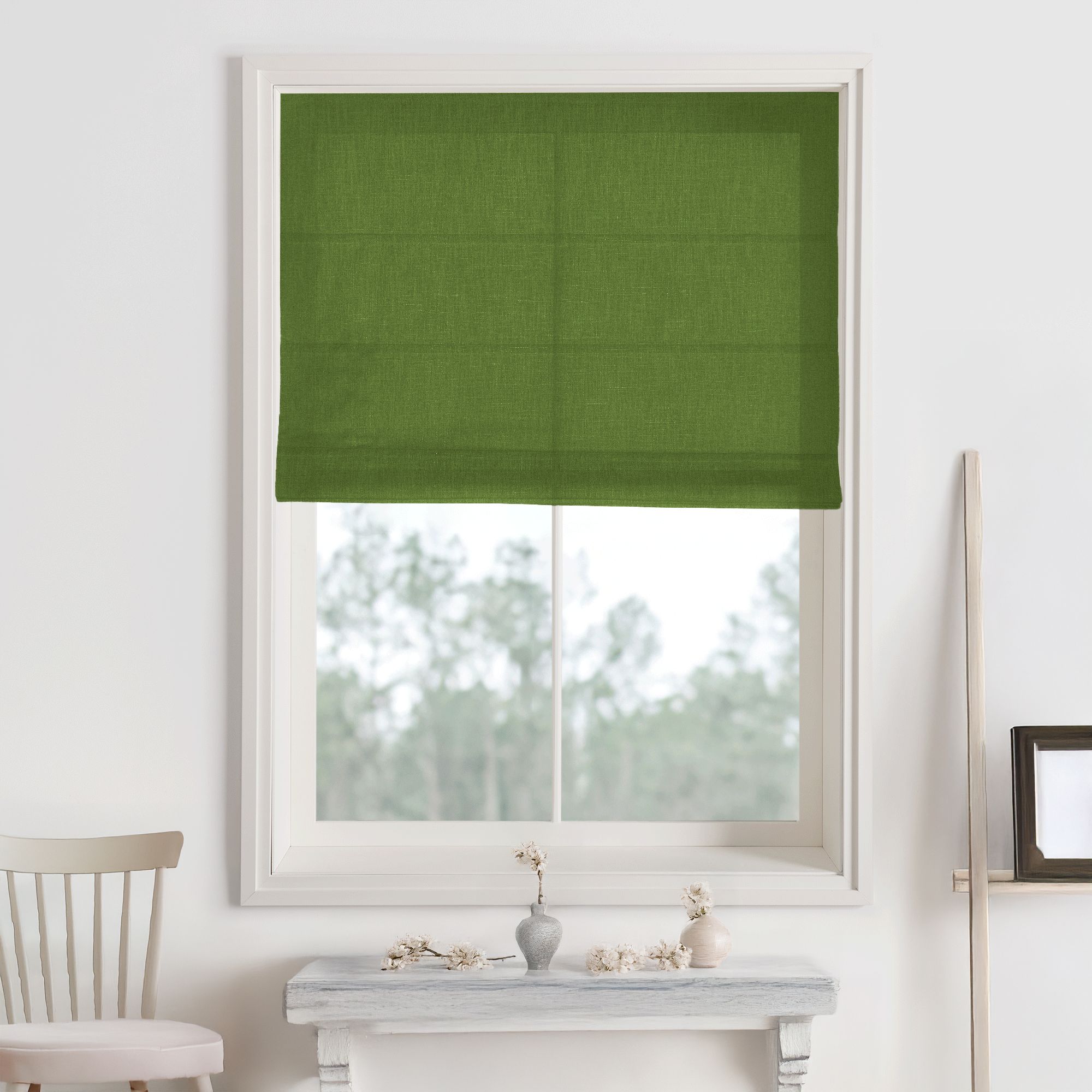 Bella Cotton Roman Shades & Blinds-Neutral Decor