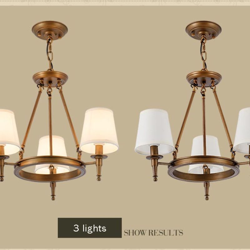 Silva vintage Ring Metal/Fabric Chandelier, Black/Copper - Neutral Decor