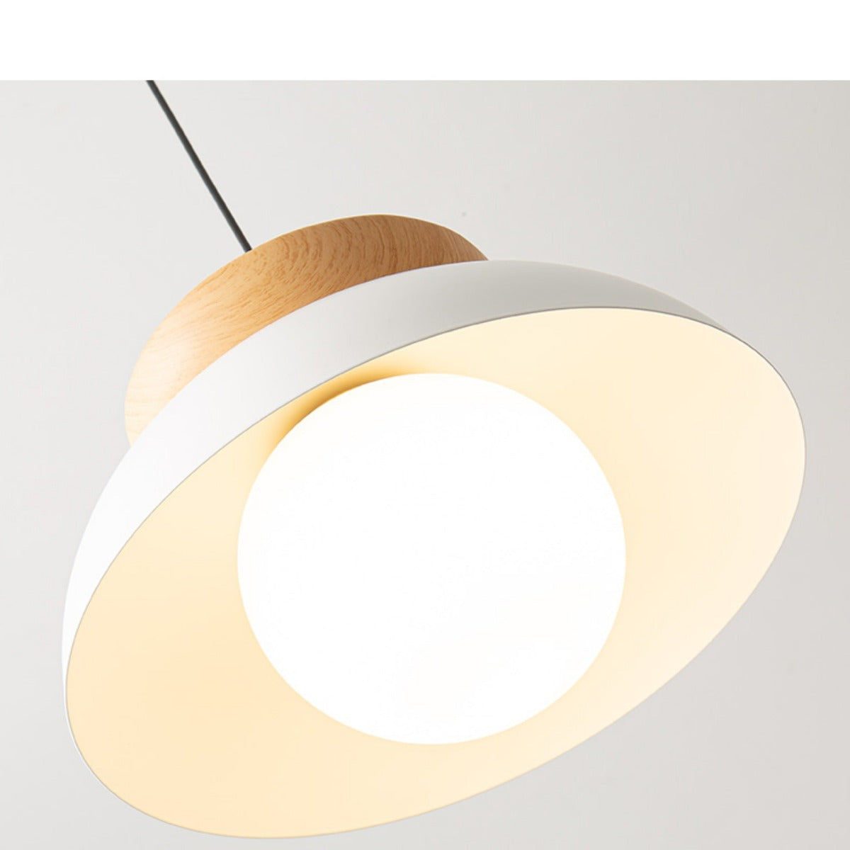 Muto Nordic Pendant Light/Flush Mount Ceiling Light Wood/Metal Black Kitchen Balcony - Neutral Decor