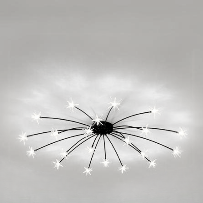 Arisha Art Deco Starry Flush Mount Ceiling Light - Neutral Decor