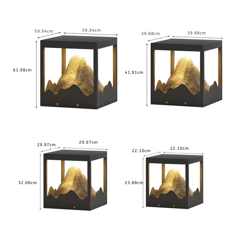 Kirby Mountain Landscape Decorative Steel Outdoor Light
