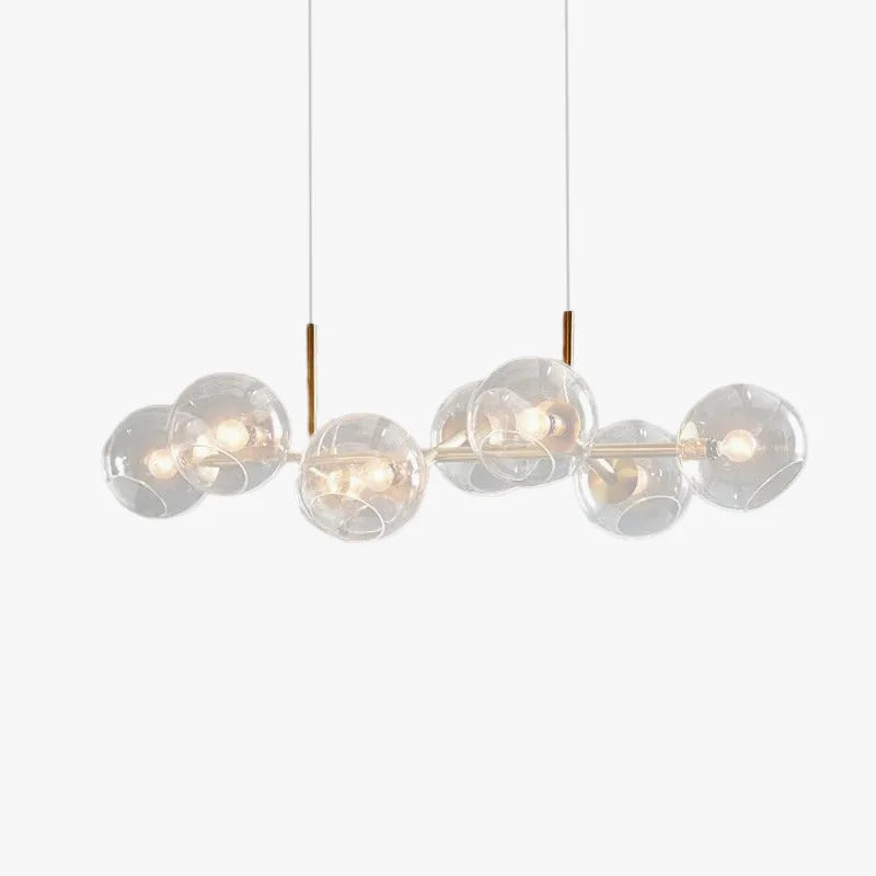Valentina Modern Glass Globe Bubble Pendant Light Black/Gold - Neutral Decor