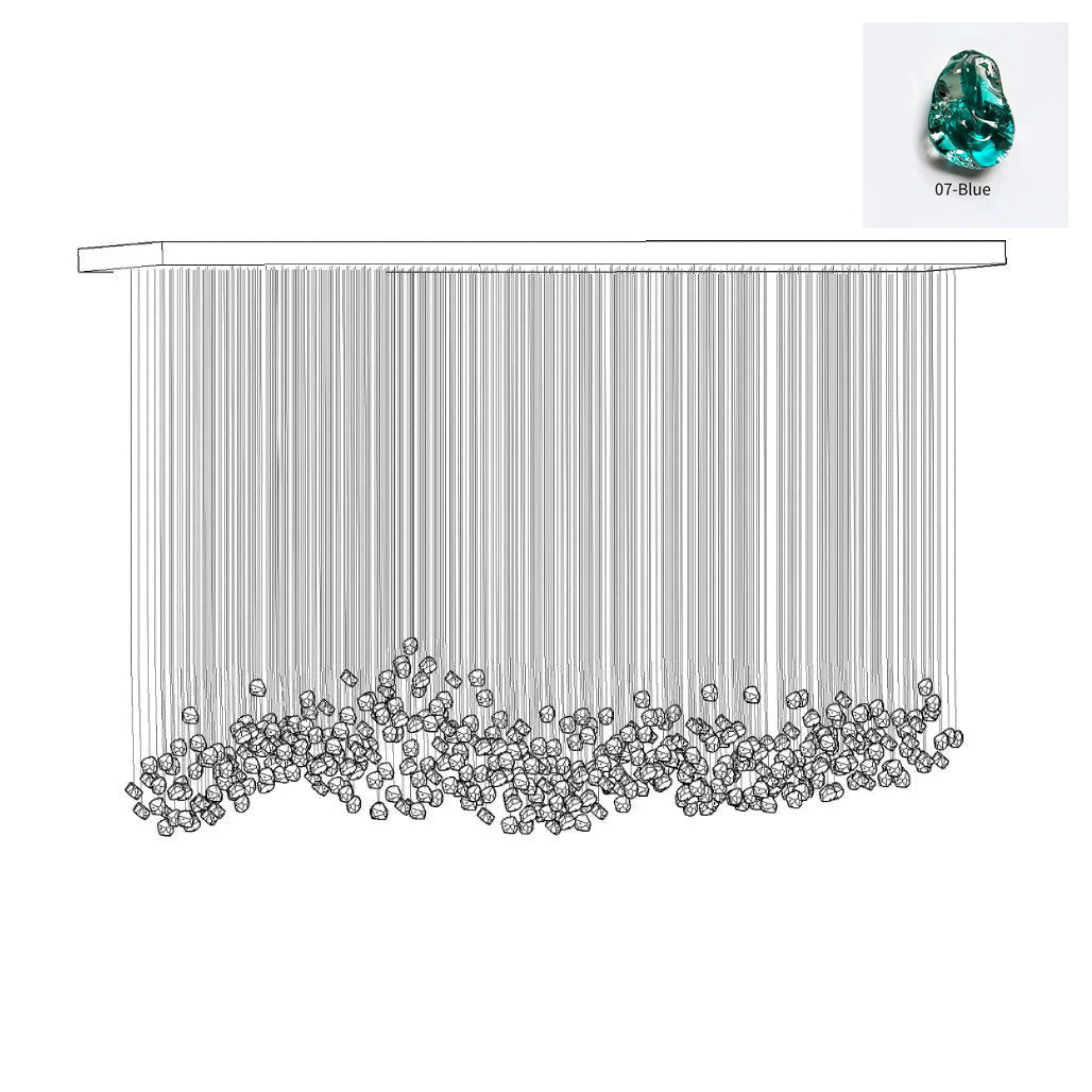 Belora Postmodern Luxury Stone Crystal Chandelier-Neutral Decor