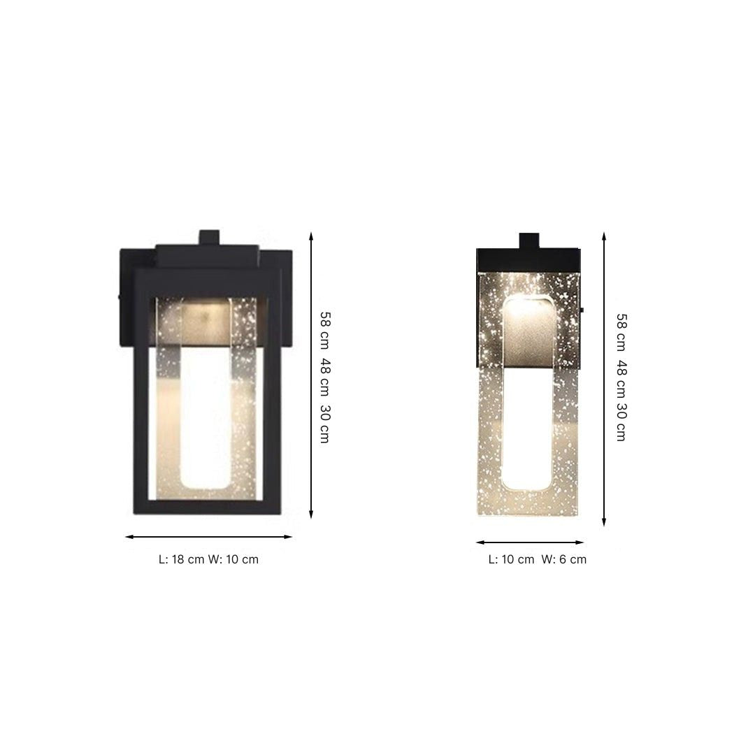 Quicy Classic Ideas Crystal Outdoor Wall Light