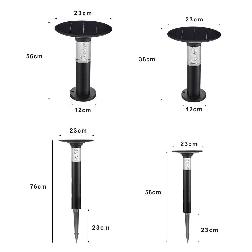 Nancy Solar Round Top Disk Down Path Lighting