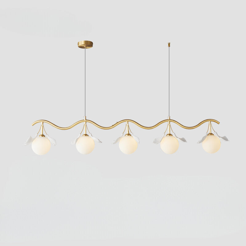 Olivia Luxury Minimalist Chandelier Creative Leaf Glass Living Room - Neutral Decor