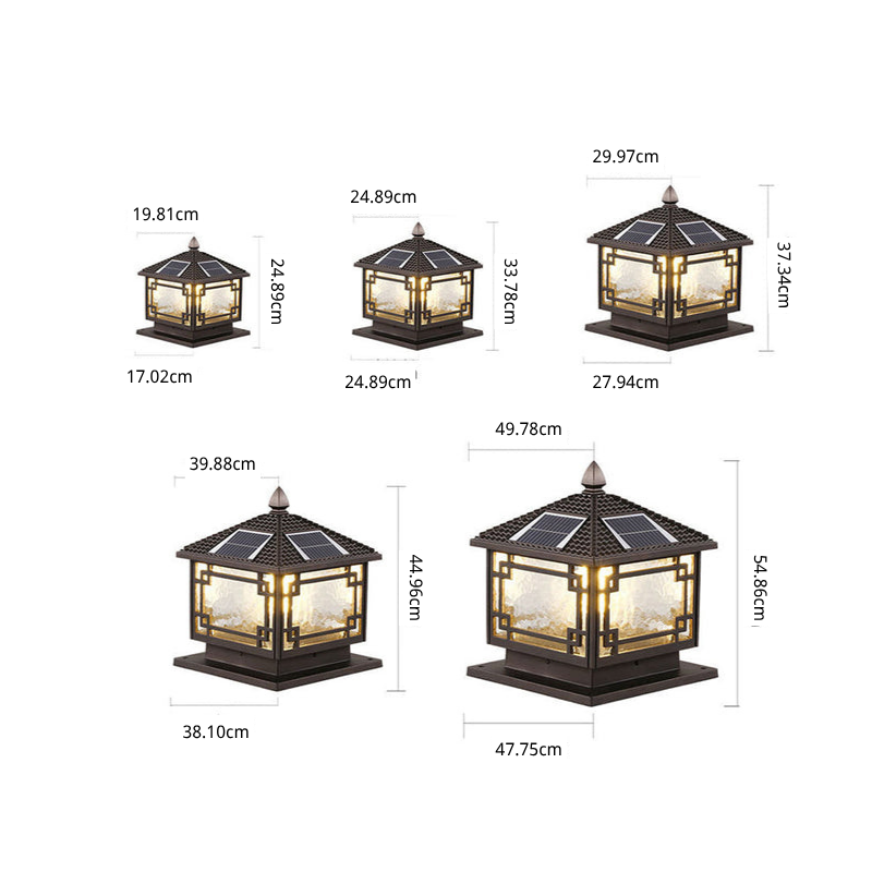 Nydia Waterproof European Outdoor Pillar Lights