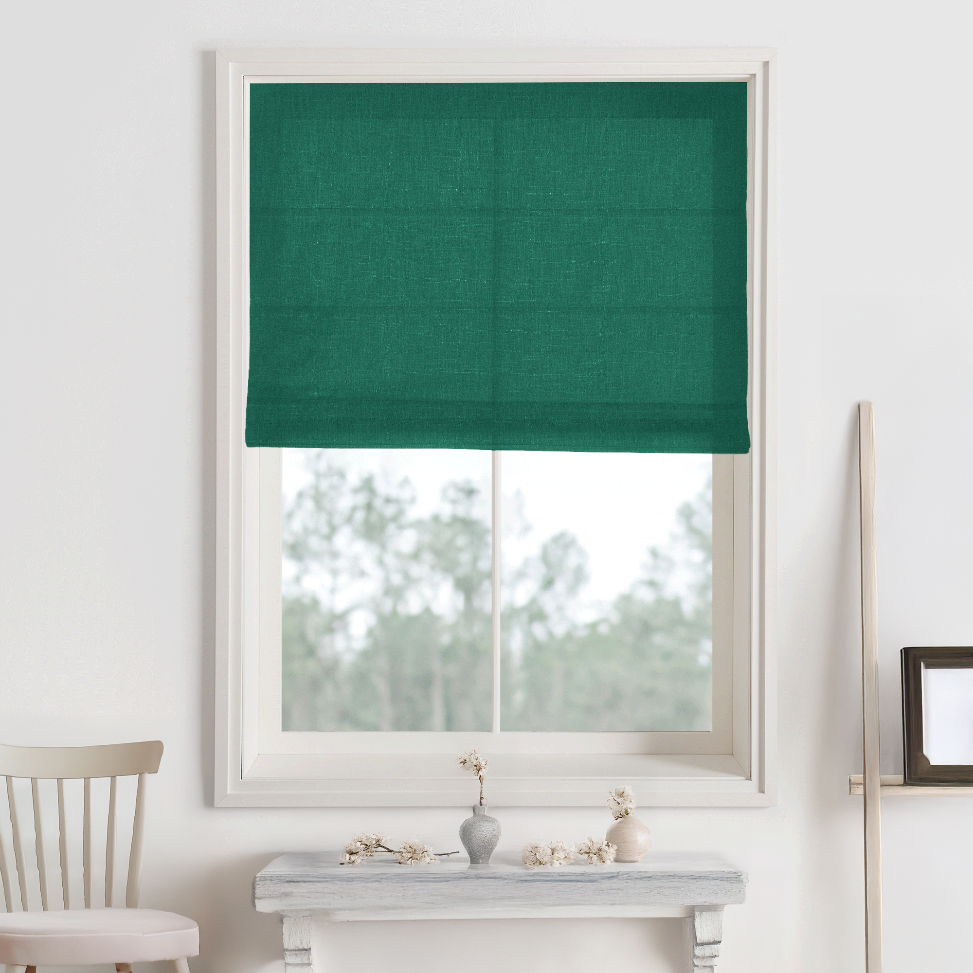 Bella Cotton Roman Shades & Blinds-Neutral Decor