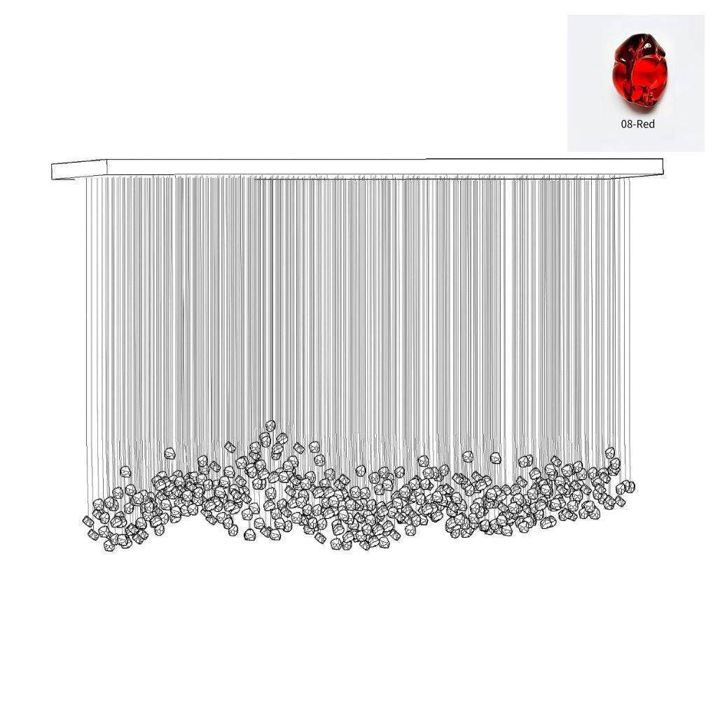 Belora Postmodern Luxury Stone Crystal Chandelier-Neutral Decor