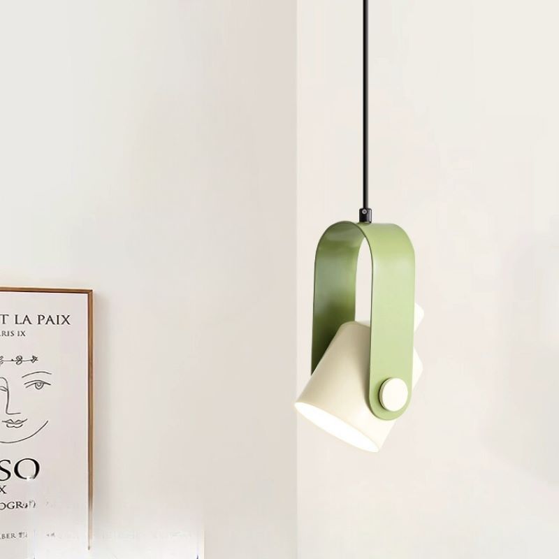 Valentina Modern Metal LED Pendant Light White Green Black Bedroom - Neutral Decor