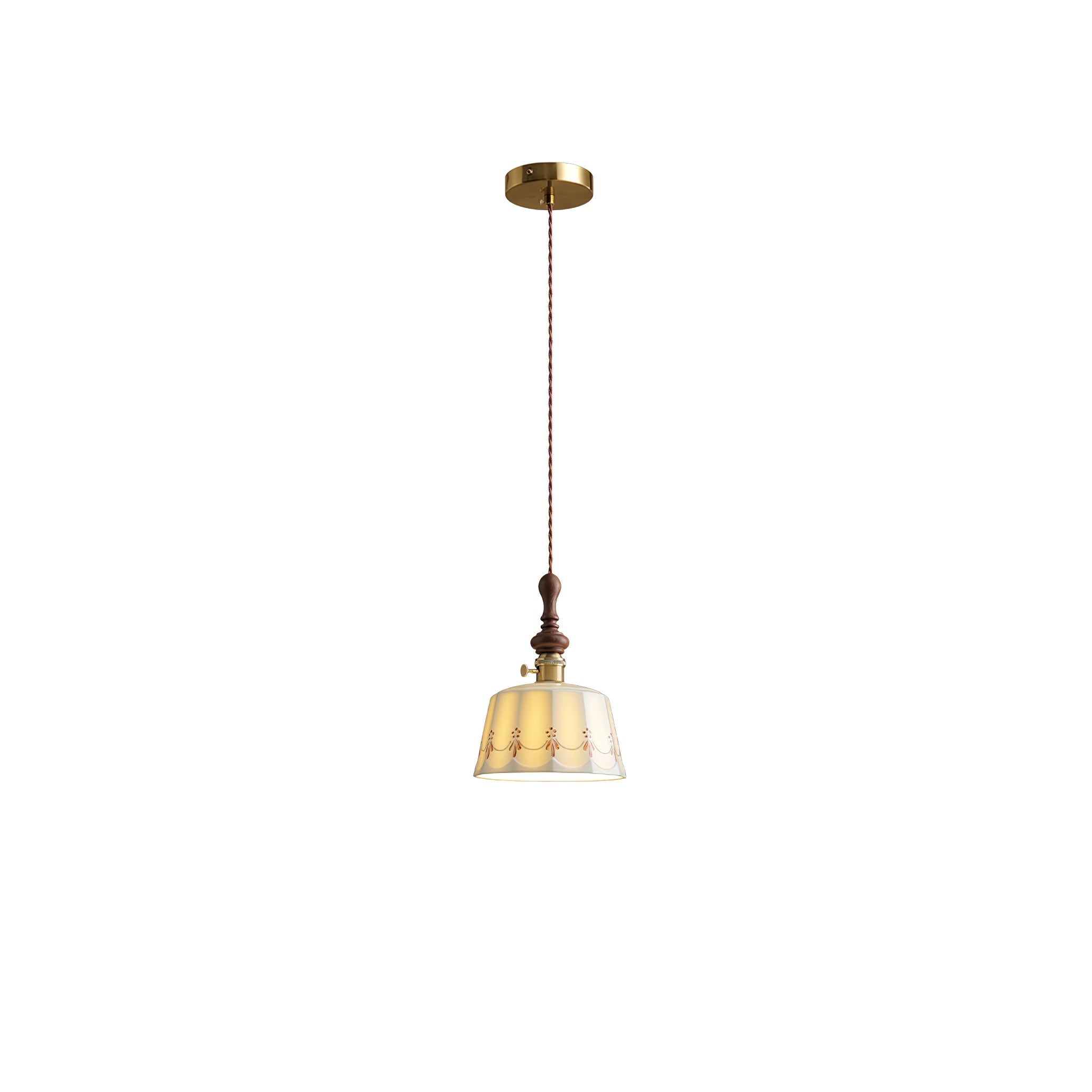 Ceraeyre Vintage Ceramic Pendant Light-Neutral Decor