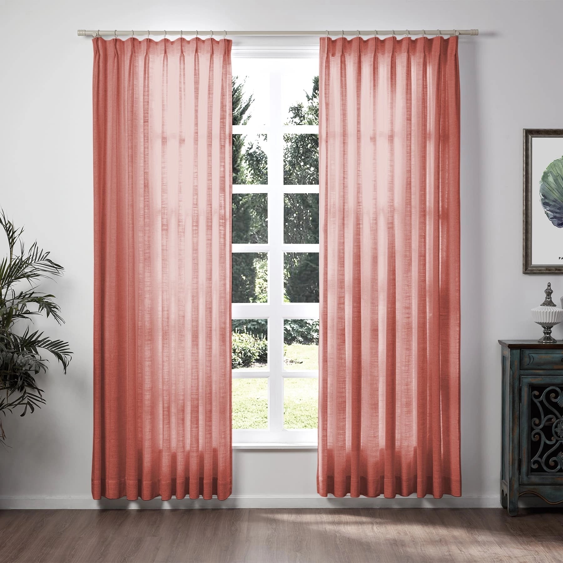Lily Linen Curtains & Drapes Soft Top-Neutral Decor