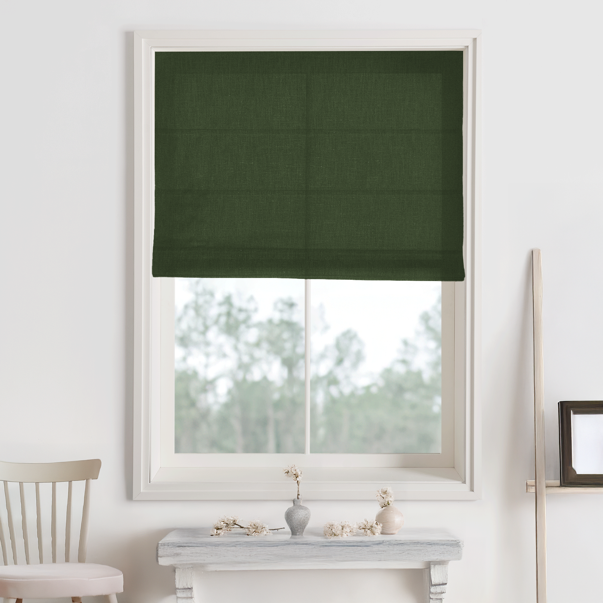 Bella Cotton Roman Shades & Blinds-Neutral Decor