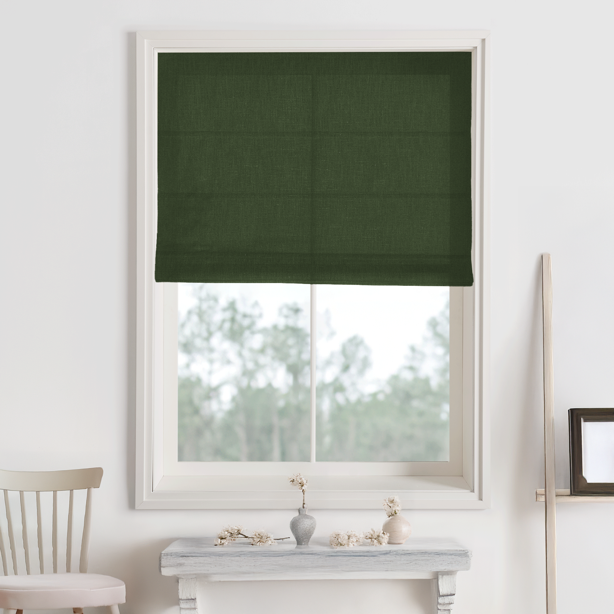 Bella Cotton Roman Shades & Blinds-Neutral Decor