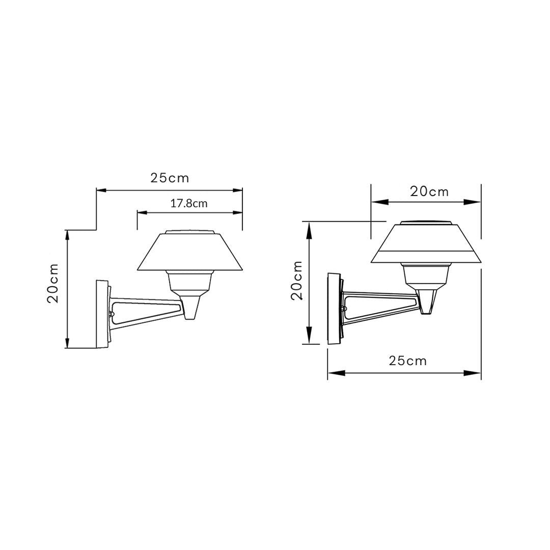 Lambert LED Minimalist Nordic Outdoor Sconce Light
