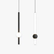 Arisha Minimalist Linear Globe Glass Pendant Light, Bedroom - Neutral Decor