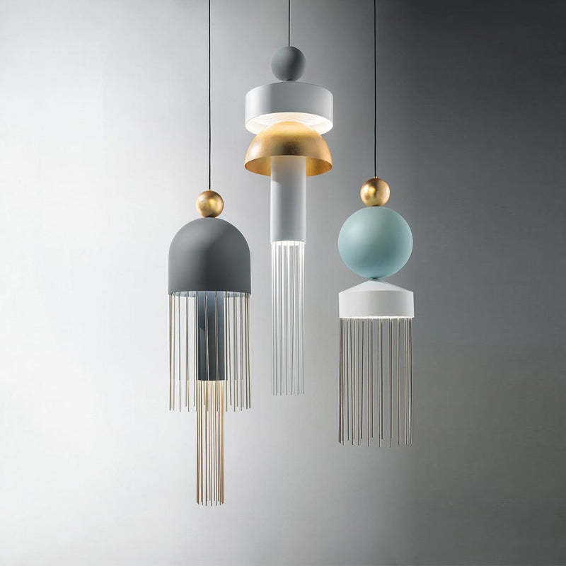 Arisha Modern Tassel Metal Pendant Light - Neutral Decor