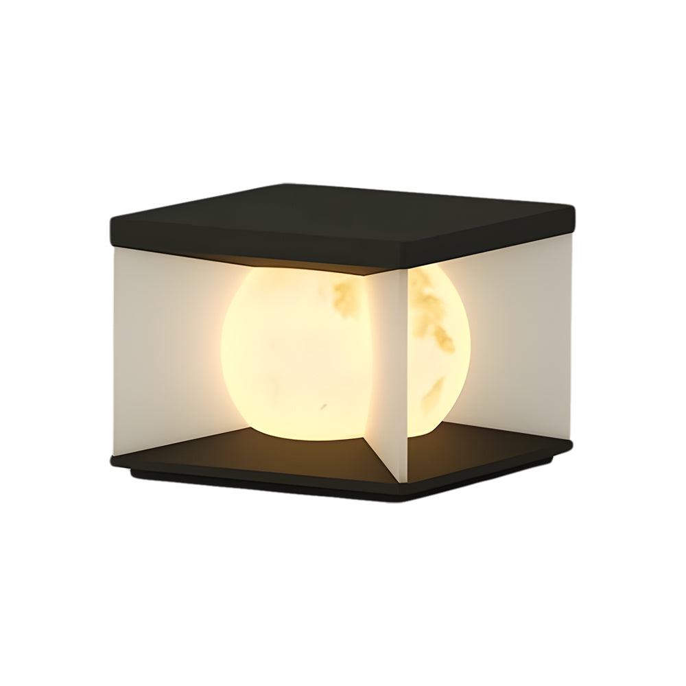 Panora Square Lampshade Steel Outdoor Pillar lights